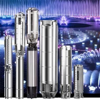 不銹鋼噴泉專用潛水電泵，由潛水泵和噴泉用潛水電機組成。泵與電機通過聯(lián)軸器直接相連。適用于景觀音樂噴泉專用。