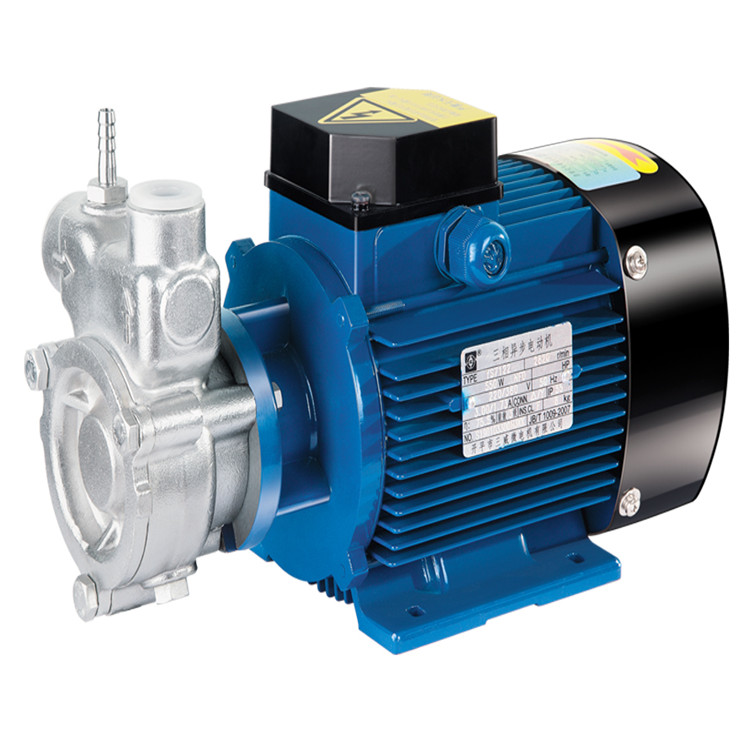 臥式安裝的不銹鋼自吸式氣液混合泵，過(guò)流部件均采用不銹鋼材料制成，泵運(yùn)行時(shí)邊吸水邊吸氣，泵內(nèi)加壓混合。